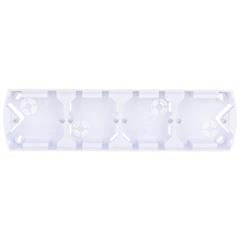 GAZELA Puszka natynkowa poczwórna pozioma biała PNP-4JH/00