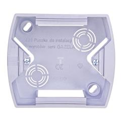 GAZELA Puszka natynkowa pojedyncza srebrna PNP-1J/18