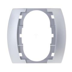 GAZELA Ramka do gniazda podwójnego srebro RG-1J/18