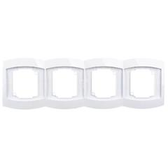 GAZELA Ramka poczwórna pionowa biały R-4JV/00