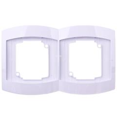 GAZELA Ramka podwójna pionowa biały R-2JV/00