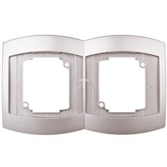 GAZELA Ramka podwójna pionowa satyna R-2JV/16