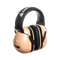 Nauszniki przeciwhałasowe z czaszami z ABS beżowo-czarne MAGNYCOURS MAGNYKA