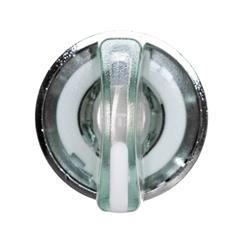 Napęd przełącznika 3 położeniowy biały z podświetleniem z samopowrotem ZB4BK1513