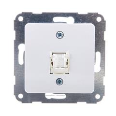 Optima Gniazdo komputerowe 1xRJ45  kat.5e UTP białe 12015701