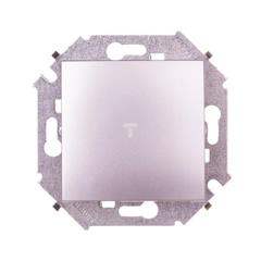 Simon 15 Łącznik jednobiegunowy aluminium metalizowane 1591101-026 WS15-1591101-026