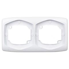 TON Ramka podwójna pozioma biała R-2CH/00