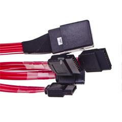 Kabel SAS 36pin mini (SFF 8087) - SATA 7PIN x4 50cm