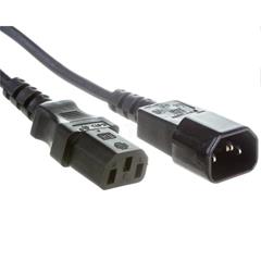 Przedłużacz kabla zasilającego VDE IEC 320 C13 - C14 1.8m