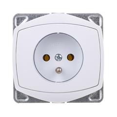 TON Gniazdo pojedyncze z/u 16A bez ramki białe GP-1CZ/m/00