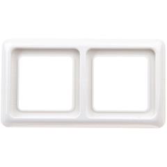 Berker IP44 Ramka hermetyczna podwójna z uszczelką śnieżnobiała 53132909