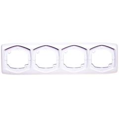 TON Ramka poczwórna pozioma biała R-4CH/00