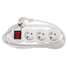 Przedłużacz z wyłącznikiem 2m 3 gniazda z uziemieniem P1312