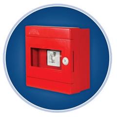 Szafka do rozłącznika p.poż. KUE 340 natynkowa czerwona Alfa 3Z/R2 5-413