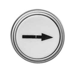 Napęd przycisku biały /STRZAŁKA GÓRA/ z samopowrotem  LPCB1158