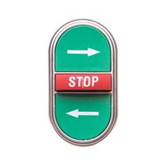 Napęd przycisku potrójny zielony/czerwony /STRZAŁKI LEWO-PRAWO STOP/ z samopowrotem LPCB7365