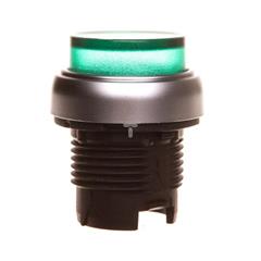 Napęd przycisku zielony z podświetleniem z samopowrotem wystający LPCBL203