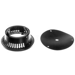 Stojak do modułów świetlno/dźwiękowych czarny do powierzchni płaskich 8LB6BP04