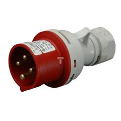 Wtyczka przenośna 4P 32A 400V czerwona IP44 IVN 3243