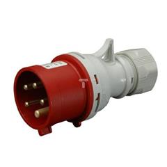 Wtyczka przenośna 5P 32A 400V czerwona IP44 IVN 3253
