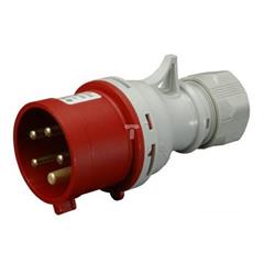 Wtyczka przenośna ze zmianą faz 5P 16A 400V czerwona IP44 IVNO 1653