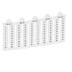 Oznacznik biały pionowy Cyfry CAB3 2x''''1-50'''' 039559 /1000szt./