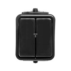 Cedar Łącznik świecznikowy hermetyczny10A IP44 czarny WNT500C05