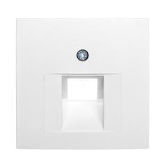 Berker S.1/B.1/B.3/B.7 Glas Płytka czołowa do gniazda teleinformatycznego pojedynczego RJ11/RJ12/RJ45 śnieżnobiała 14071909