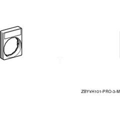 Szyld opisowy 8x27mm czarny 22mm prostokątny ZBY2H101