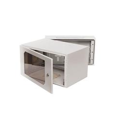 Szafa RACK 19 cali 6U 335x600x400mm IP54 szary (drzwi przeszklone) wnętrzowa SWK19-6U-40-DS-W