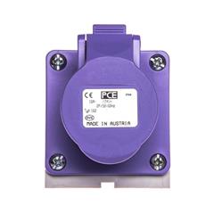 Gniazdo stałe 2P 16A 24V fioletowe styki pokryte niklem IP44 162v