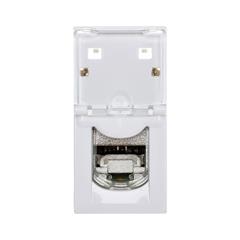 MOSAIC Gniazdo komputerowe pojedyncze RJ45 kat.6a STP 1M białe 076573