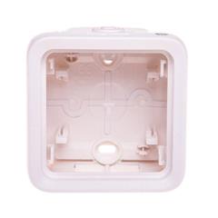 PLEXO55 Puszka natynkowa antybakteryjna pojedyncza biała 070741