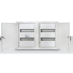 Rozdzielnica modułowa 4x12 natynkowa IP31 NRP 48A BW Z zamek bez wyposażenia 3-234