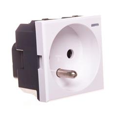 AXOLUTE Gniazdo pojedyncze z/u 16A białe HD4142AN