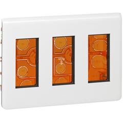 MOSAIC Zestaw podtynkowy potrójny pionowy /4moduły/ biały 078873