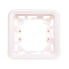 PLEXO55 Ramka pojedyncza antybakteryjna biała 070792