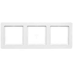 Berker Q.1 Ramka potrójna pozioma/ pionowa śnieżnobiała aksamit 10136089