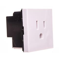 MOSAIC Gniazdo pojedyncze z/u 15A standard US białe 077504