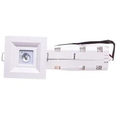 Oprawa LOVATO P LED 3W (opt. otwarta) 1h jednozadaniowa autotest biała LVPO/3W/B/1/SE/AT/WH