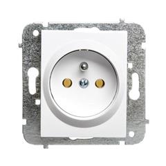 Catrin Gniazdo pojedyncze z/u 16A bez ramki białe 2133-10