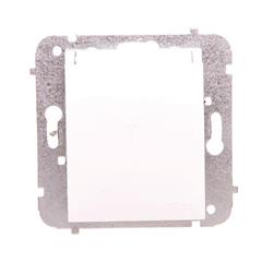 Catrin Gniazdo hermetyczne pojedyncze z/u 16A IP44 z klapką białą i przesłonami bez ramki białe 2136-10