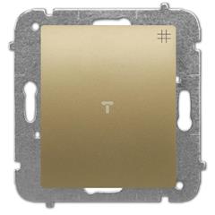 Catrin Łącznik krzyżowy 10A bez ramki złoty metalik 2115-15