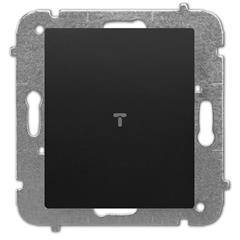 Catrin Łącznik jednobiegunowy 10A IP20 bez ramki czarny 2110-19