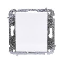 Catrin Łącznik schodowy pojedynczy 10A IP20 bez ramki biały 2112-10