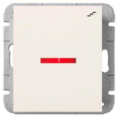 Catrin Łącznik schodowy pojedynczy 10A IP20 z podświetleniem bez ramki kremowy 2125-11
