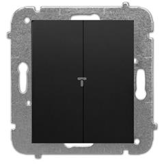 Catrin Łącznik świecznikowy 10A IP20 bez ramki czarny 2111-19
