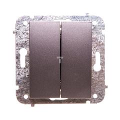 Catrin Łącznik świecznikowy 10A IP20 bez ramki grafit metalizowany 2111-18