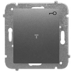 Catrin Przycisk /kluczyk/ bez ramki grafit metalizowany 2104-18