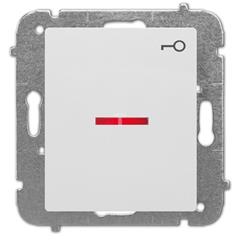 Catrin Przycisk /kluczyk/ z podświetleniem bez ramki biały 2121-10